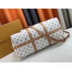 2025年5月28日入荷Louis Vuitton バッグM14736 Keepall Bandouliere 45 Monogram Dune SIZE：45x27x20 cm 人気の新作/誕生日プレゼント/ZC工場