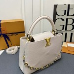 2025年5月29日入荷新作Louis Vuitton  M12938 M12937Capucines ChainOnYou Taurillon SIZE::27×18×9cmSIZE::31.5×20×11cmお安い/人気/革/バッグ/X