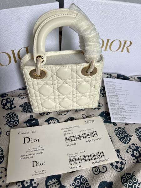 2025年6月5日入荷新作Lady Dior 17CMx15CMx7CM 高品質原版復刻  お安い/人気/革/バッグ/SY工場