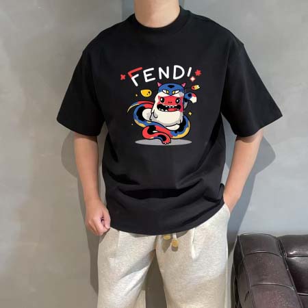 2025年6月6日入荷新作FENDI半袖 Tシャツ誕生日プレゼントの服/人気/BC工場S-XXL