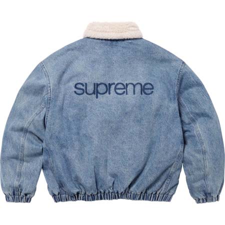 2025年6月12日入荷新作Supreme FW24 Faux Shearling Lined Bomber Jacket S-XL 誕生日プレゼント/男女兼用/高品質/正規品と同じ人気/16工場