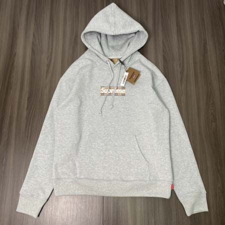 2025年6月12日入荷新作 SUPREME X BURBERRY BOX LOGO HOODED  S-XL 誕生日プレゼント/男女兼用/高品質/正規品と同じ人気/16工場