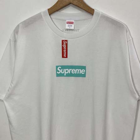 2025年6月12日入荷新作Supreme x Tiffany 21FW Box Logo Tee  S-XL 誕生日プレゼント/男女兼用/高品質/正規品と同じ人気/16工場