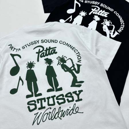 2025年6月12日入荷新作STUSSY X PATTA  SS24  TEE T  S-XL 誕生日プレゼント/男女兼用/高品質/正規品と同じ人気/16工場