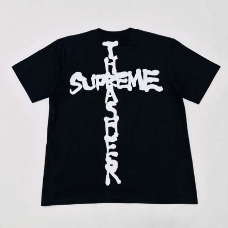 2025年6月13日入荷新作T SUPREME X THRASHER  FW24 CROSS TEE S-XL誕生日プレゼント/男女兼用/高品質/正規品と同じ人気/16工場