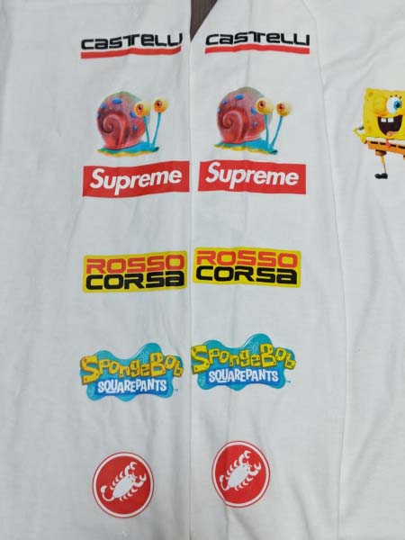 2025年6月13日入荷新作 T  SUPREME SS25 SPONGEBOB CASTELLI RACING L/S TEE  誕生日プレゼント/男女兼用/高品質/正規品と同じ人気/16工場
