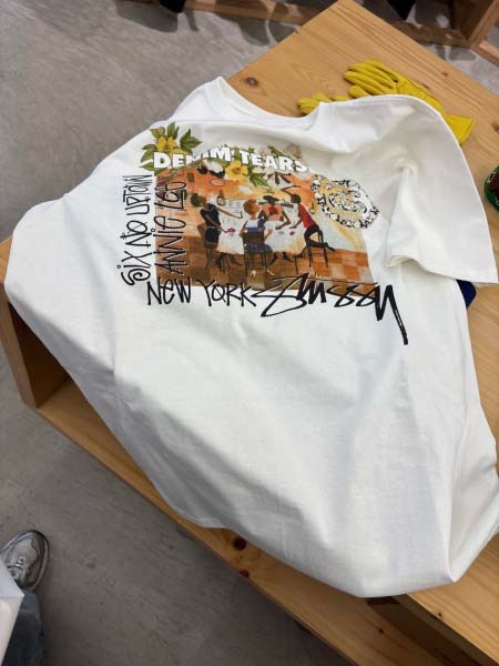2025年6月13日入荷新作DT STUSSY X DENIM  SS25 TEARS ANNIE LEE TEE  S- XL    誕生日プレゼント/男女兼用/高品質/正規品と同じ人気/16工場