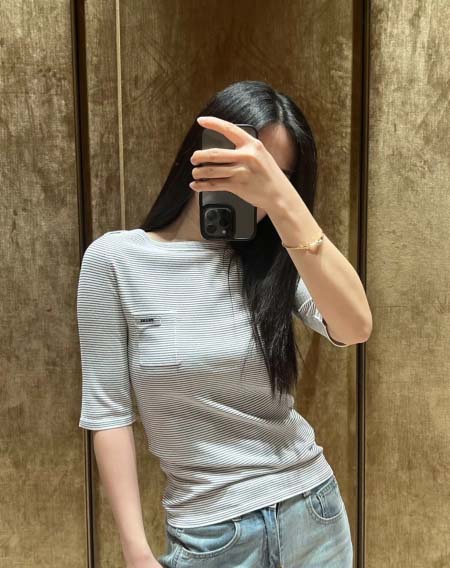 2025年6月18日入荷春夏新作Pradaニット半袖ファッション/誕生日プレゼント/贈り物 can工場