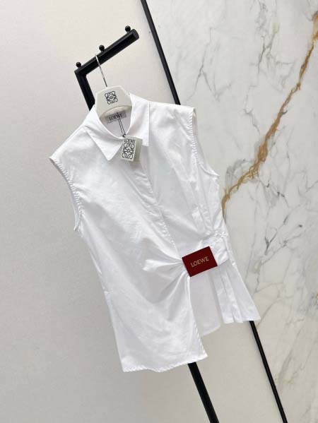 2025年6月18日入荷春夏新作LOEWEノースリーブのシャツファッション/誕生日プレゼント/贈り物 can工場