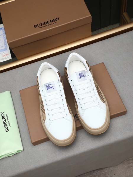 2025年6月20日入荷新品BURBERRYカジュアルシューズ/スニーカー｜メンズ靴人気本革製ギフト/誕生日/TL工場