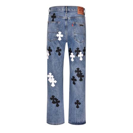 2025年6月22日入荷新作Chrome heartsデニムパンツ 原版復刻人気で【极品】/YGY工場