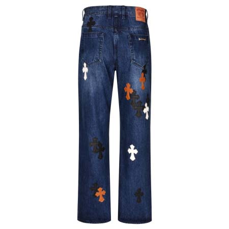 2025年6月24日入荷新作chrome heartsデニムパンツ 原版復刻人気で【极品】/正規品と同じサイズ/YGY工場