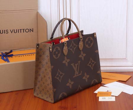 2025年6月26日入荷Louis Vuitton バッグOnthego Monogram Giant Monogram Reverse  :M44576:41CMx34CMx19CM 高品質人気の新作/誕生日プレゼント/SQ工場