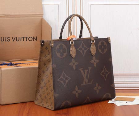 2025年6月26日入荷Louis Vuitton バッグOnthego Monogram Giant Monogram Reverse Toron :M45320:41CMx34CMx19CM 高品質人気の新作/誕生日プレゼント/SQ工場