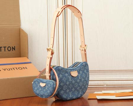2025年6月26日Louis Vuitton バッグCroissant  Monogram Denim GOTSMonogram Denim GOTS:M46856:25CMx15CMx5CM 高品質人気の新作/誕生日プレゼント/SQ工場