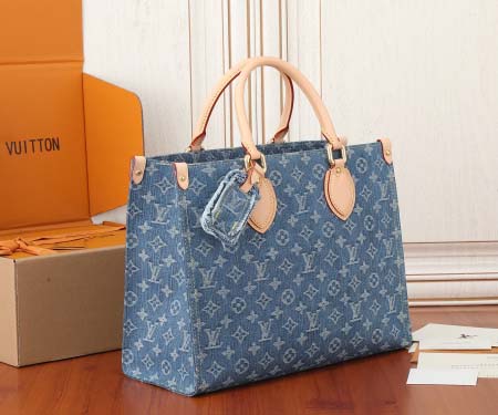 2025年6月26日Louis Vuitton バッグOnTheGo  Monogram Denim GOTSMonogram Denim GOTS:M46871:35CMx27CMx14CM 高品質人気の新作/誕生日プレゼント/SQ工場