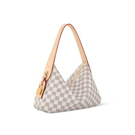 2025年6月26日Louis Vuitton バッグDamier AzurSlouchy PMamier Azur :N00116:33CMx22CMx9CM 高品質人気の新作/誕生日プレゼント/SQ工場