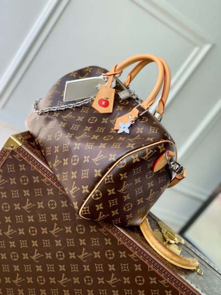 2025年6月26日Louis Vuitton バッグ Speedy Soft 30 Dark Monogram Toron Monogram Zippy :M12803:30CMx21CMx17CM 高品質人気の新作/誕生日プレゼント/S