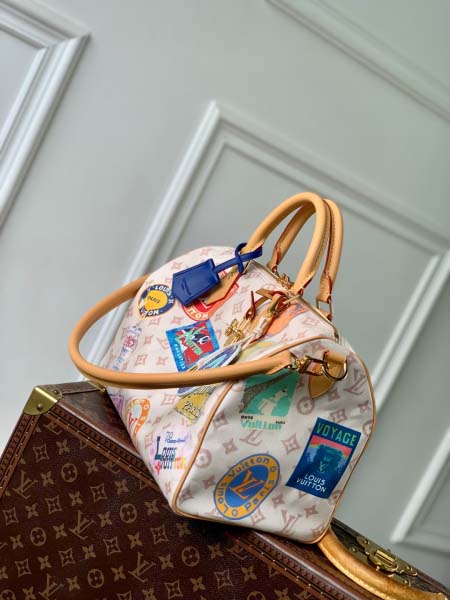 2025年6月26日Louis Vuitton バッグ Speedy Soft 30  Monogram Dune  Gaston 9 6.7 Zippy :M14587:30CMx21CMx17CM 高品質人気の新作/誕生日プレゼント/S