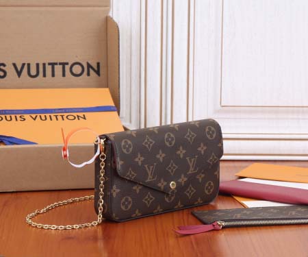 2025年6月26日Louis Vuitton バッグPochette Flicie 18:M61276: 21CMx12CMx3CM 高品質人気の新作/誕生日プレゼント/SQ工場