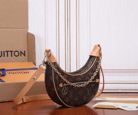 2025年6月26日Louis Vuitton バッグNicolas Ghesquire  Croissant  2022  Loop  LV Monogram  LV :M81098:23CMx13CMx6CM 高品質人気の新作/誕生日プ