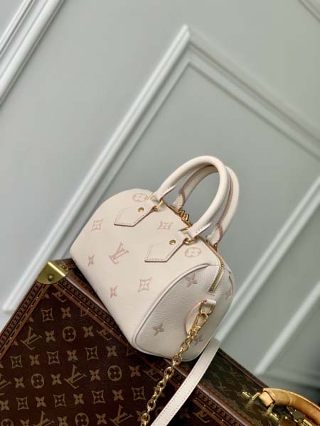 2025年6月26日Louis Vuitton バッグSpeedy Bandoulire 20  Monogram Empreinte 6.7Lou:M14291:20.5CMx13.5CMx12CM 高品質人気の新作/誕生日プレゼント/S