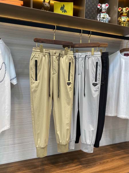2025年6月30日入荷新作Prada春夏スウェットパンツ 高级品超厳選★入手困難/誕生日プレゼント/MF工場