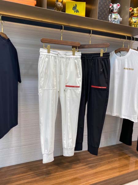 2025年6月30日入荷新作Prada春夏スウェットパンツ 高级品超厳選★入手困難/誕生日プレゼント/MF工場