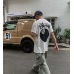 2025年6月12日入荷新作STUSSY 24SS 8 BALL PIGMENT DYED TEE 8 8T  S- XL 誕生日プレゼント/男女兼用/高品質/正規品と同じ人気/16工場