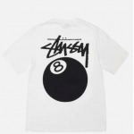 2025年6月12日入荷新作STUSSY 24SS 8 BALL PIGMENT DYED TEE 8 8T  S- XL 誕生日プレゼント/男女兼用/高品質/正規品と同じ人気/16工場