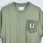 2025年6月13日入荷新作SACAI X CARHARTT  S/S24  POCKET TEE Tee 1-4（S- XL）誕生日プレゼント/男女兼用/高品質/正規品と同じ人気/16工場