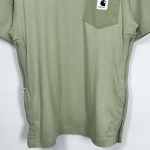 2025年6月13日入荷新作SACAI X CARHARTT  S/S24  POCKET TEE Tee 1-4（S- XL）誕生日プレゼント/男女兼用/高品質/正規品と同じ人気/16工場