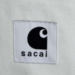 2025年6月13日入荷新作SACAI X CARHARTT  S/S24  POCKET TEE Tee 1-4（S- XL）誕生日プレゼント/男女兼用/高品質/正規品と同じ人気/16工場
