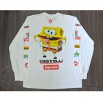 2025年6月13日入荷新作 T  SUPREME SS25 SPONGEBOB CASTELLI RACING L/S TEE  誕生日プレゼント/男女兼用/高品質/正規品と同じ人気/16工場