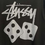2025年6月13日入荷新作STUSSY SS25 DICE TEE PIGMENT DYED T  S-XL    誕生日プレゼント/男女兼用/高品質/正規品と同じ人気/16工場