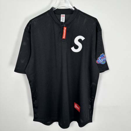 2025年6月14日入荷新作T SUPREME FW24 S LOGO BASEBALL HENLEY TEE S-XL  誕生日プレゼント/男女兼用/高品質/正規品と同じ人気/16工場