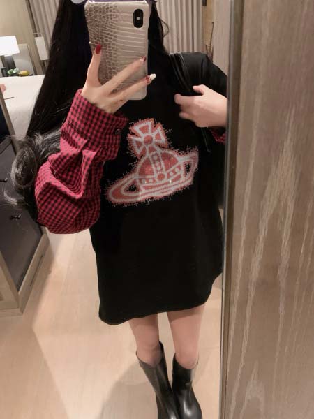 2025年6月18日入荷春夏新作vivienne長袖 Tシャ...