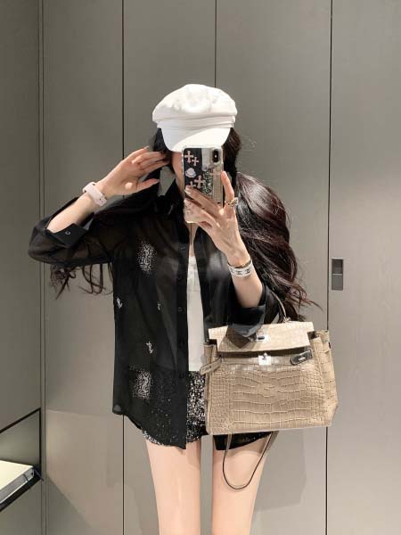 2025年6月18日入荷春夏新作ysl長袖 シャツファッショ...