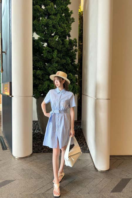 2025年6月18日入荷春夏新作Loeweワンピースファッシ...