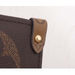 2025年6月26日入荷Louis Vuitton バッグOnthego Monogram Giant Monogram Reverse Toron :M45320:41CMx34CMx19CM 高品質人気の新作/誕生日プレゼント/SQ工場