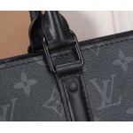 2025年6月26日入荷Louis Vuitton バッグSac Plat Horizontal Zipp Monogram Eclipse LV  :M45265:39CMx30CMx7CM 高品質人気の新作/誕生日プレゼント/SQ工場