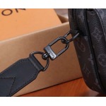 2025年6月26日Louis Vuitton バッグ Steamer  Steamer Monogram Eclipse Steamer :M46795:24CMx17CMx5CM 高品質人気の新作/誕生日プレゼント/SQ工場