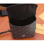 2025年6月26日Louis Vuitton バッグ 1986  Saumur Monogram Eclipse Monogram Eclipse :M45912:13CMx18CMx3.5CM 高品質人気の新作/誕生日プレゼント/SQ工