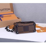2025年6月26日Louis Vuitton バッグ Mini Soft Trunk  Damier Ebene Giant Damier Ebene :N60394:18.5CMx13CMx8CM 高品質人気の新作/誕生日プレゼント/S