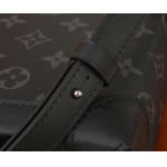 2025年6月26日Louis Vuitton バッグ Nano Steamer  Monogram Eclipse  Steamer Monogram Eclipse :M82774:15CMx18CMx7CM 高品質人気の新作/誕生日プ