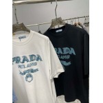 2025年6月30日入荷新作Prada半袖Tシャツ 高级品超厳選★入手困難/誕生日プレゼント/MF工場