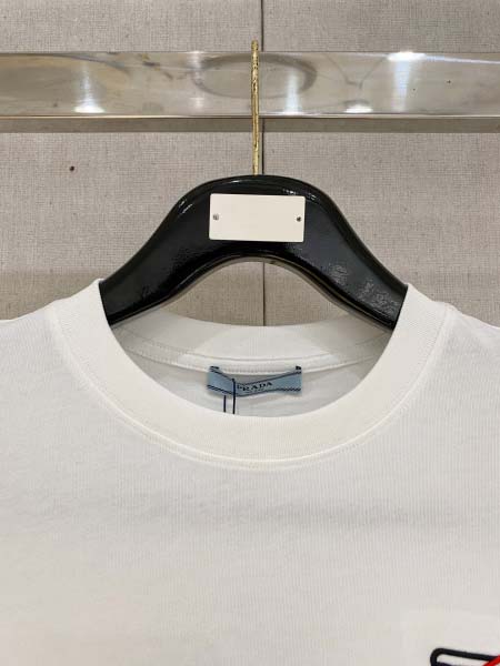 2025年7月1日入荷新作Prada半袖Tシャツ 高级品超厳選★入手困難/誕生日プレゼント/MF工場