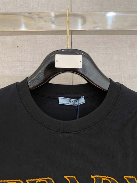 2025年7月1日入荷新作Prada半袖Tシャツ 高级品超厳選★入手困難/誕生日プレゼント/MF工場