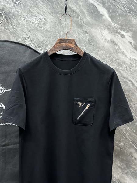 2025年7月2日入荷新作Prada半袖Tシャツ 高级品超厳選★入手困難/誕生日プレゼント/MF工場