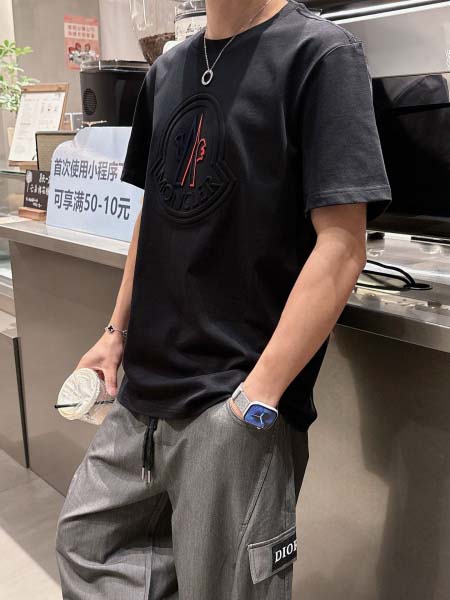 2025年7月2日入荷新作Moncler半袖Tシャツ 高级品超厳選★入手困難/誕生日プレゼント/MF工場